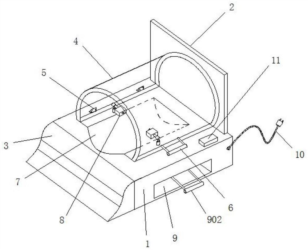 Internal medicine headache treatment device combining traditional Chinese medicine and western medicine