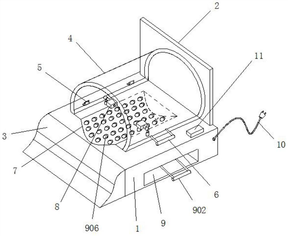 Internal medicine headache treatment device combining traditional Chinese medicine and western medicine