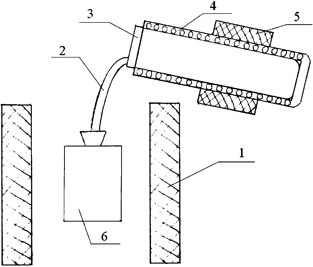 Casting furnace capable of utilizing non-synchronous bending for obtaining liquid deep undercooling