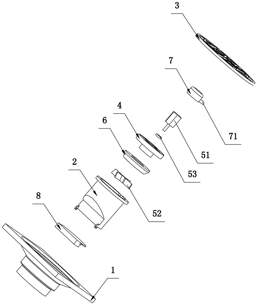 Anti-blocking floor drain for bathroom