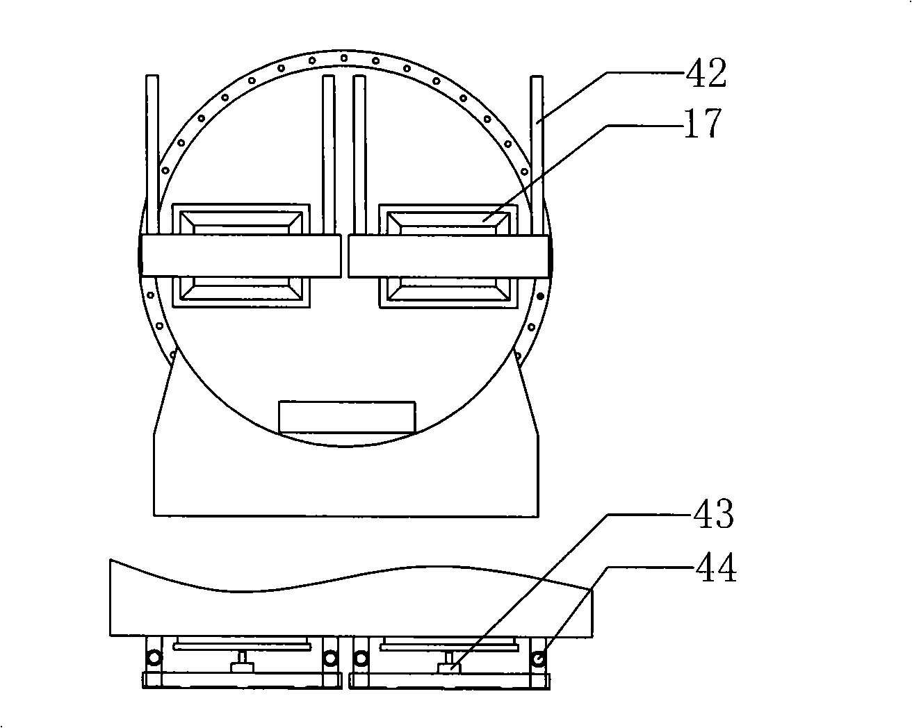 Cleaning structure of industry parts washer