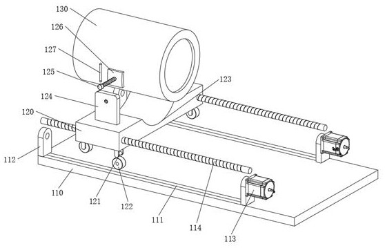 Adjustable grinding device for oil cylinder barrel machining