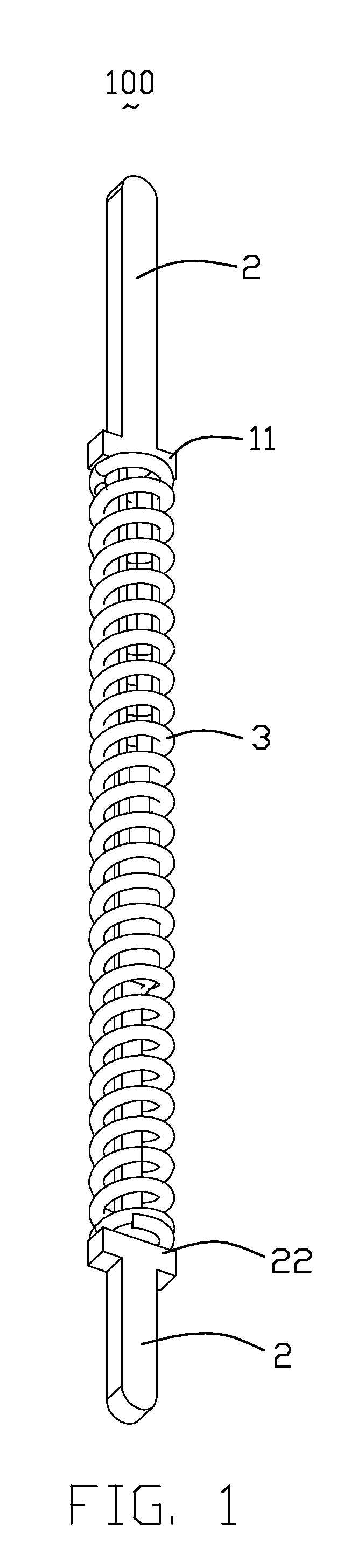 Electrical contact with overlapping structure