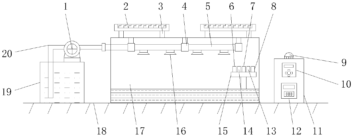 Planting greenhouse monitoring device for intelligent agriculture