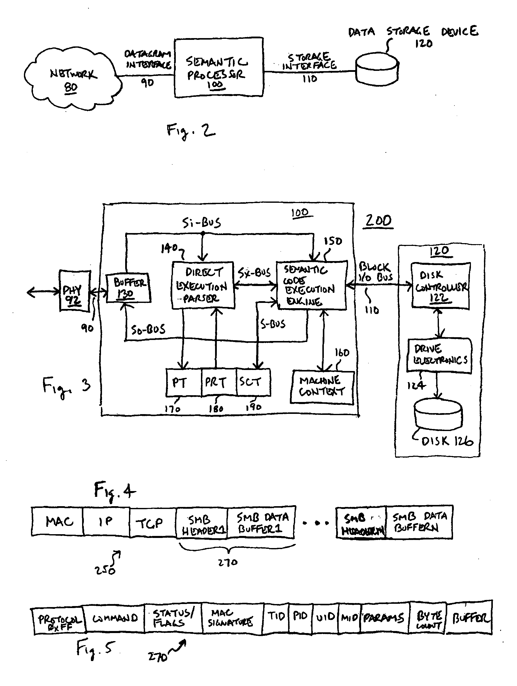 Semantic processor storage server architecture