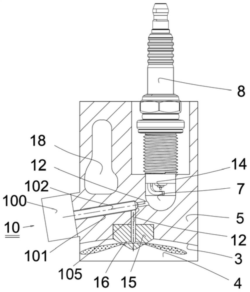 A prechamber ignition internal combustion engine controlled by jet valve