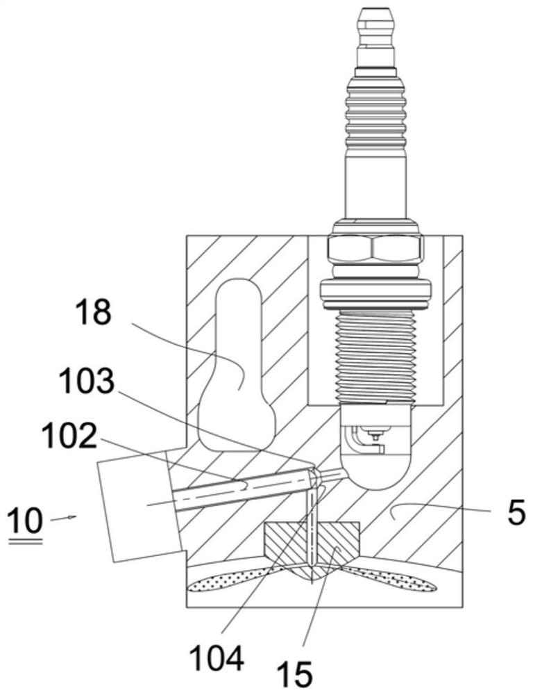 A prechamber ignition internal combustion engine controlled by jet valve