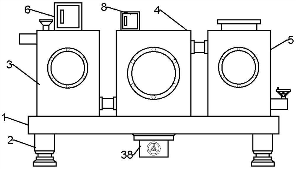 Purification device for electroplating sewage filtration treatment and operation method of purification device