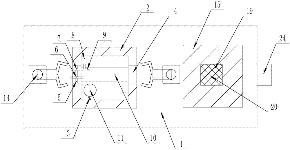 Cutting, paint spraying and air drying device