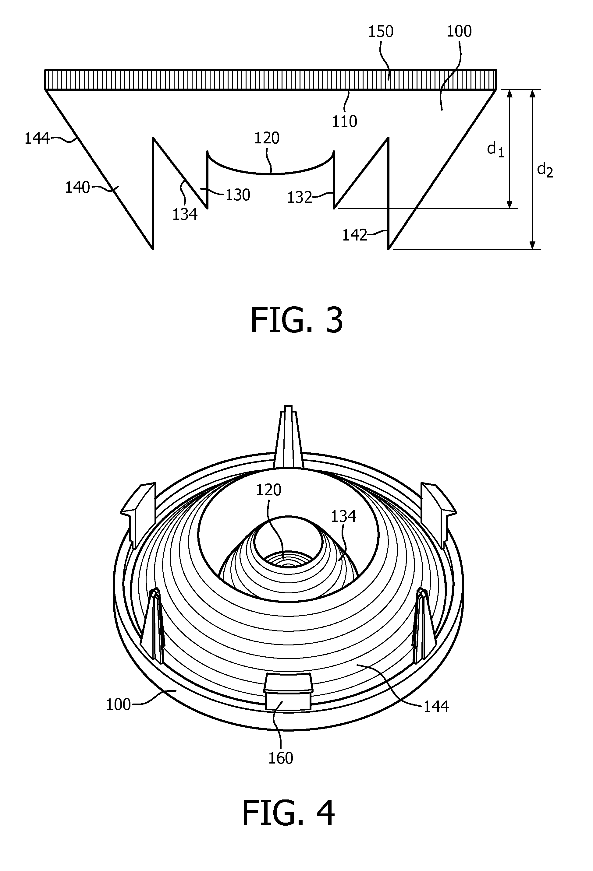 Lens and lighting device