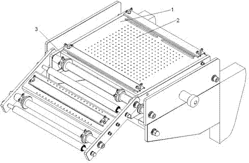 Die-cutting machine feeding platform with improved structure