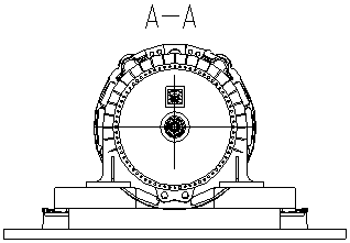 An automatic centering system for wind power speed increaser test test