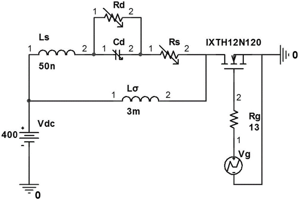 Silicon carbide Schottky diode-based Spice model and construction method thereof