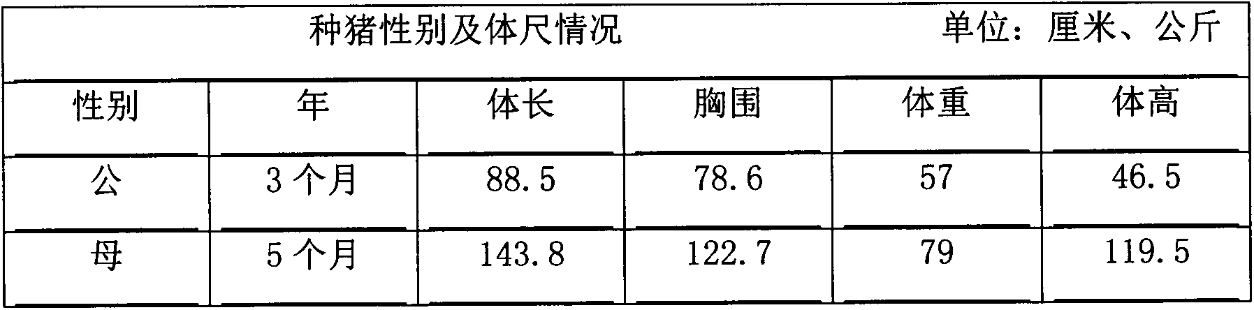 Method for breeding pig breeds of Meiling black pigs