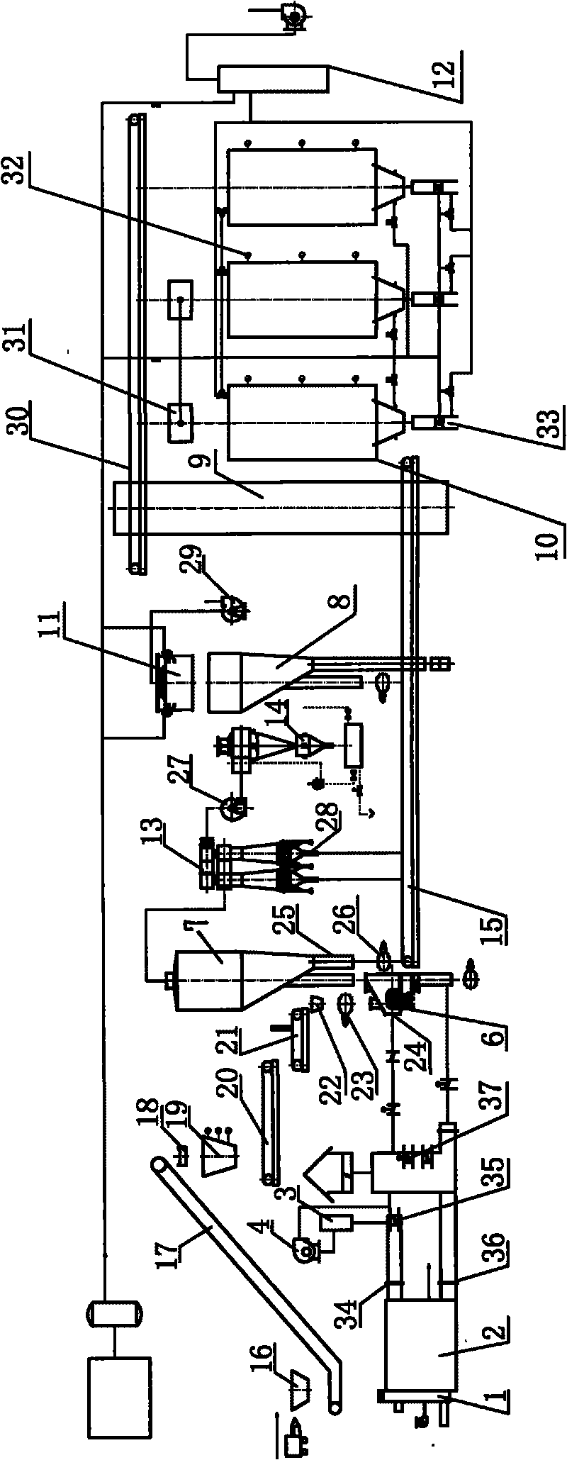 Production method of semi-hydrated gypsum powder