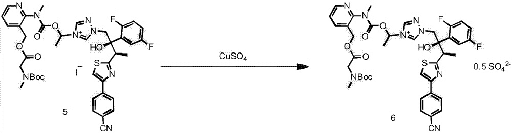 Preparation method of isavuconazonium monosulfate through oxidation-reduction reactions