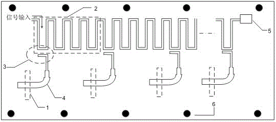 Low-consumption low-minor lobe high-gain planar frequency scan antenna