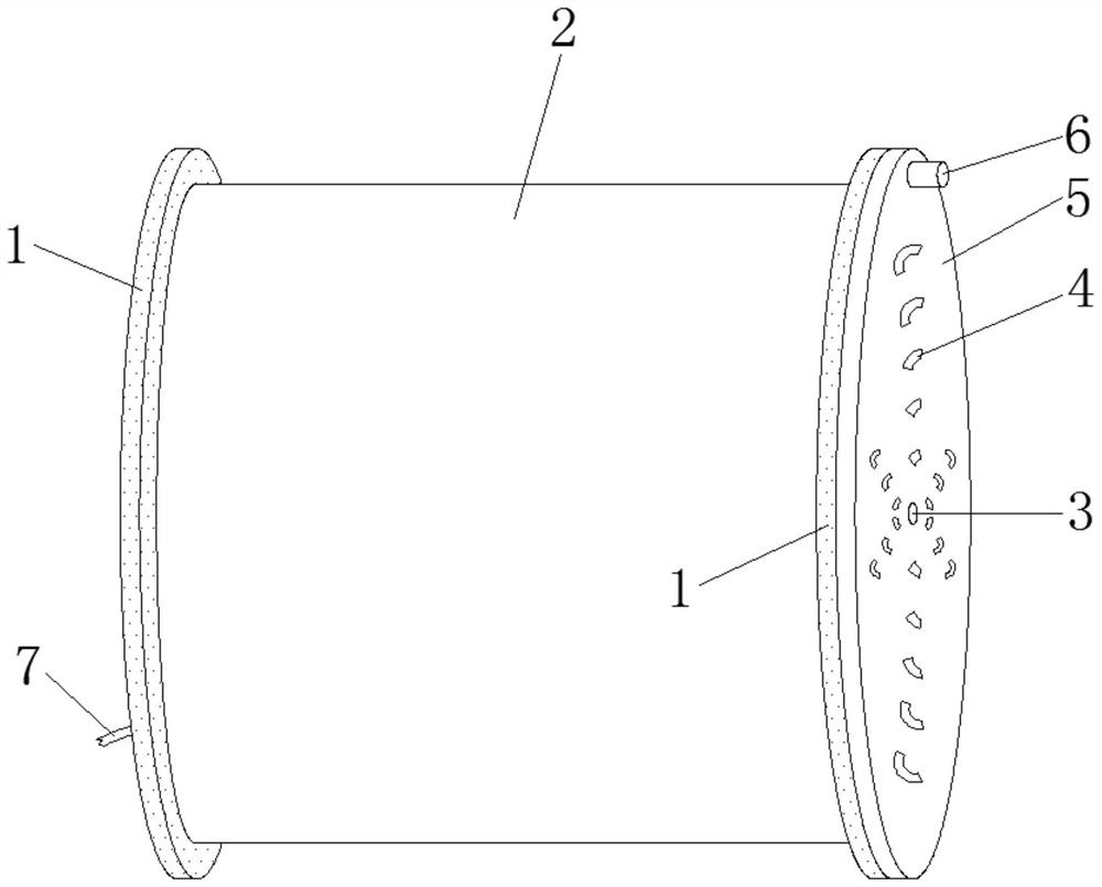 A ventilation filtering device used in civil air defense engineering