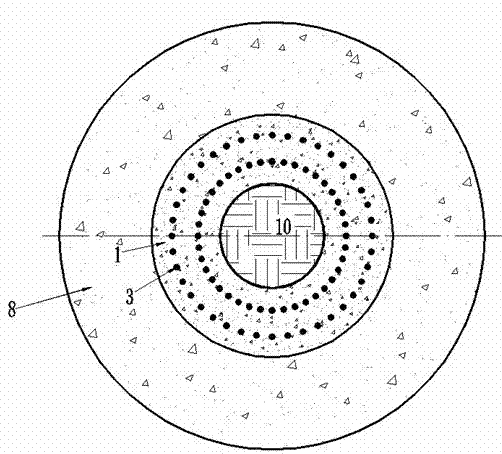 Design method of assembled-type prestressed concrete cylindrical column base