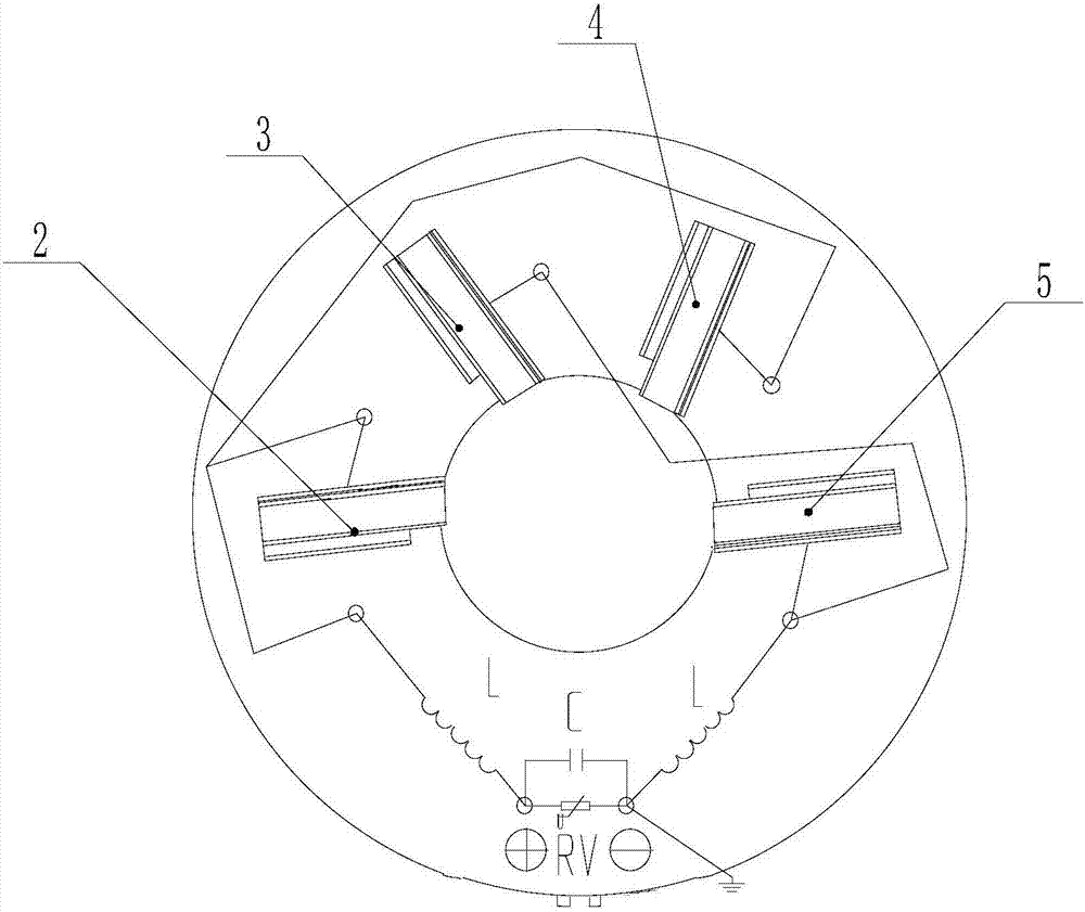 A brush holder assembly for an automobile radiator fan motor