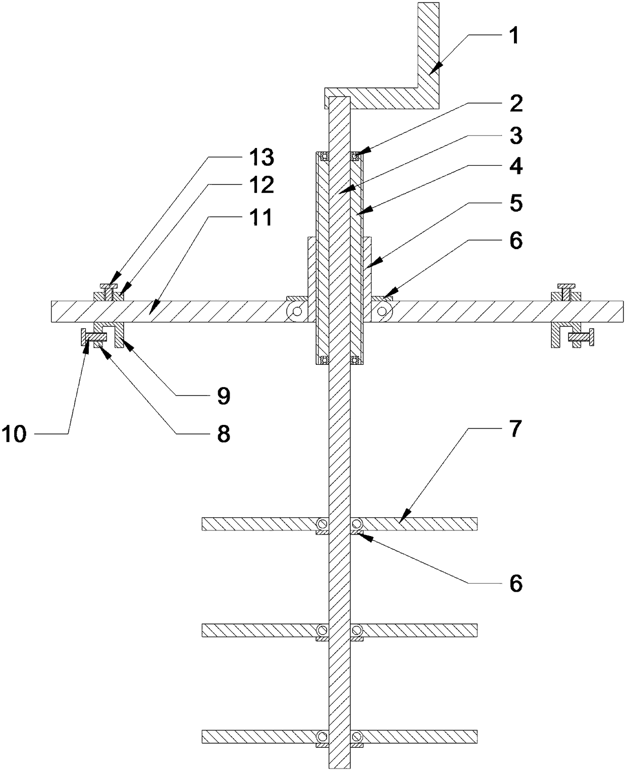 A stirrer for waterproof coating