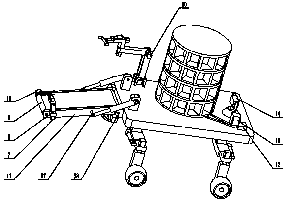 A logistics delivery robot