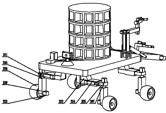 A logistics delivery robot