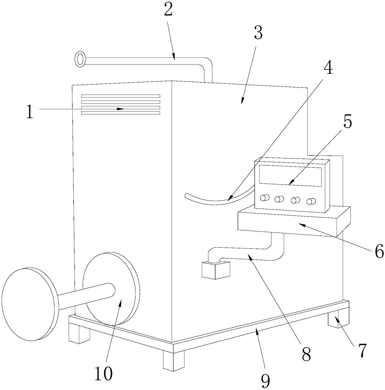 Novel winding device for electric power construction