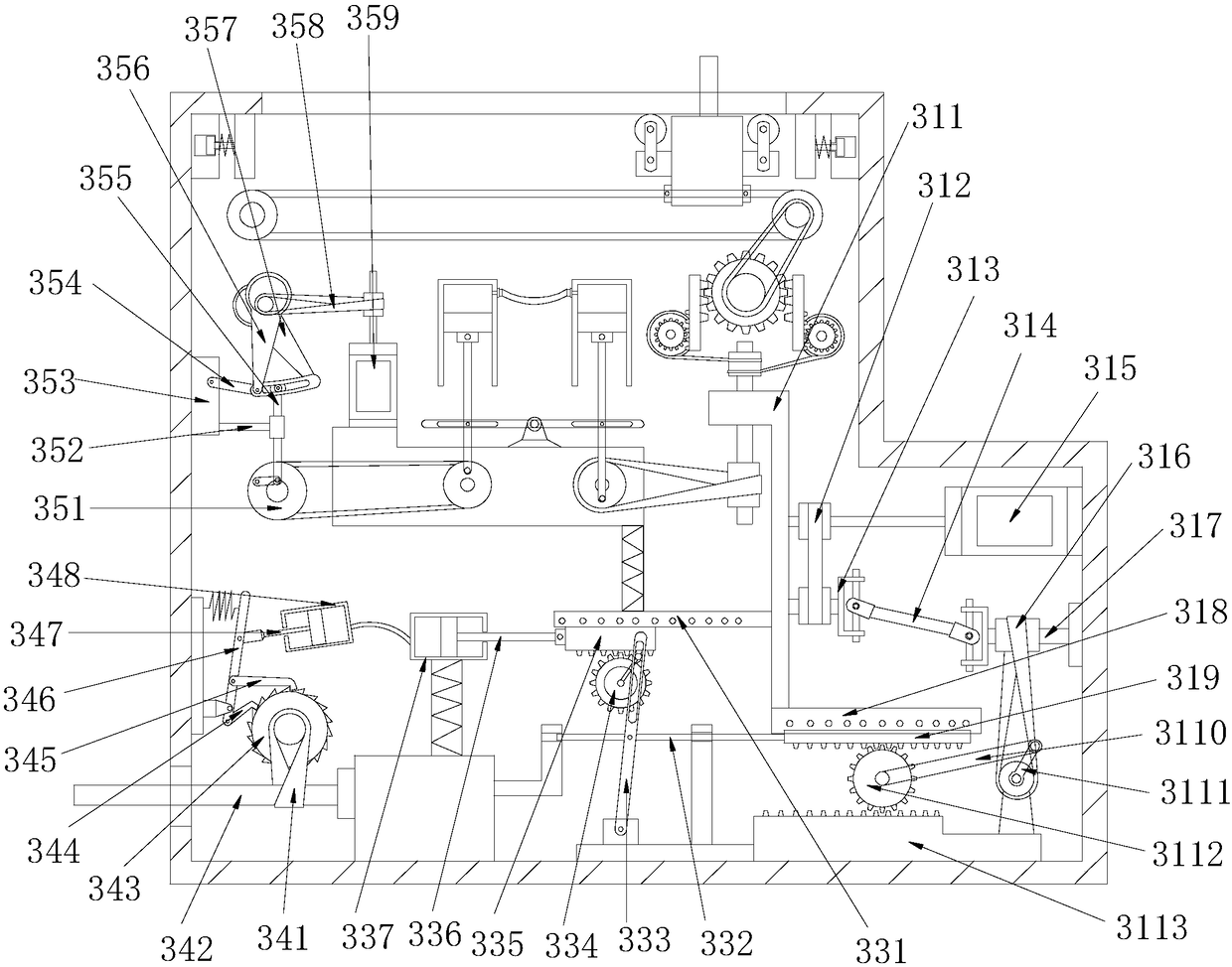 Novel winding device for electric power construction