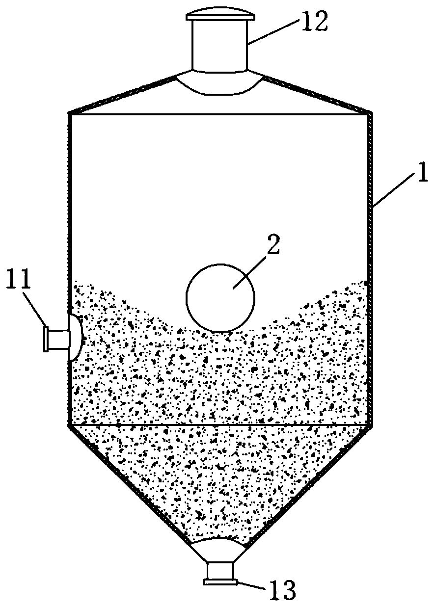 Powder tank and material level control method thereof