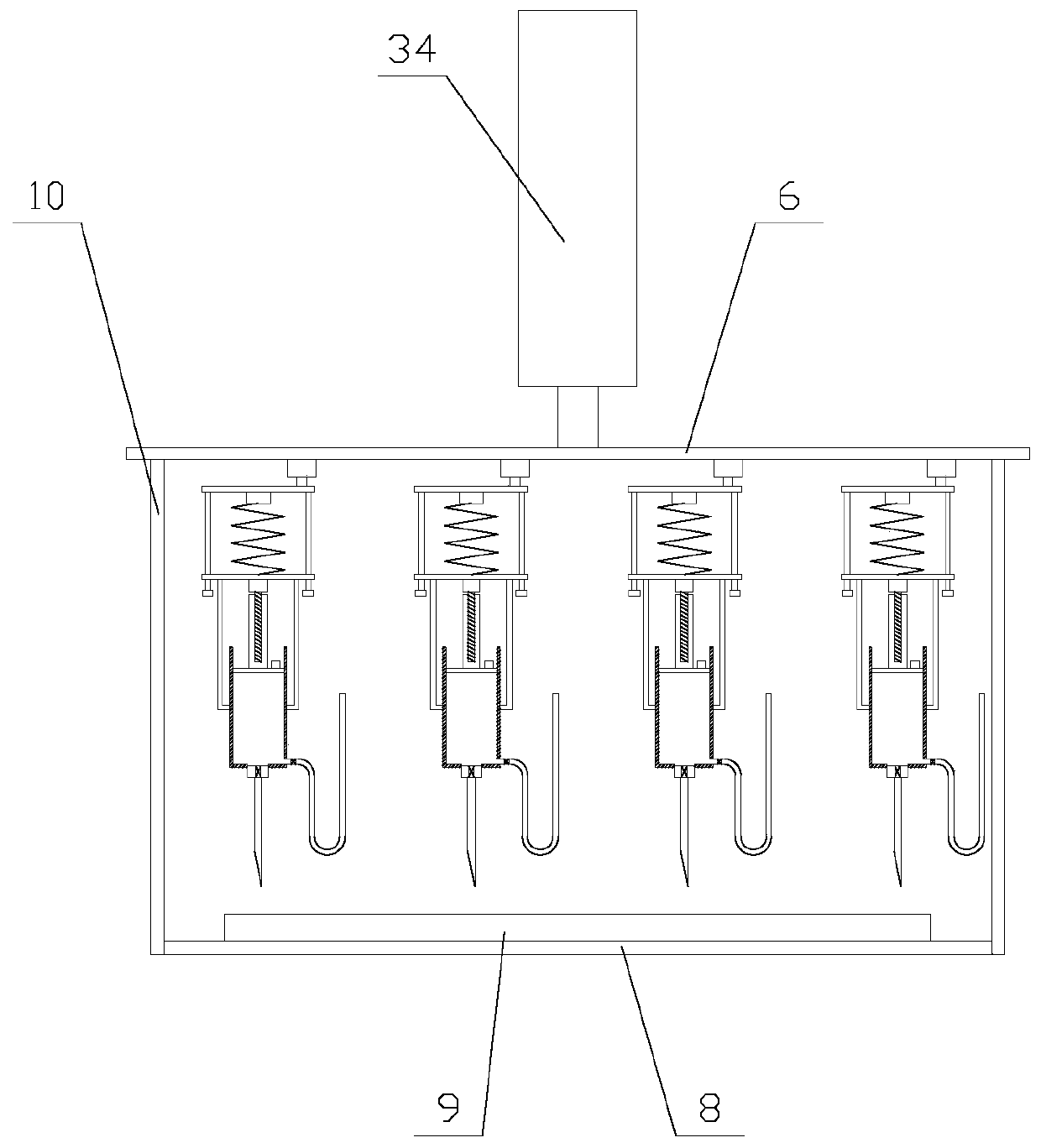 Safe and reliable saline injection machine for preserved meat production