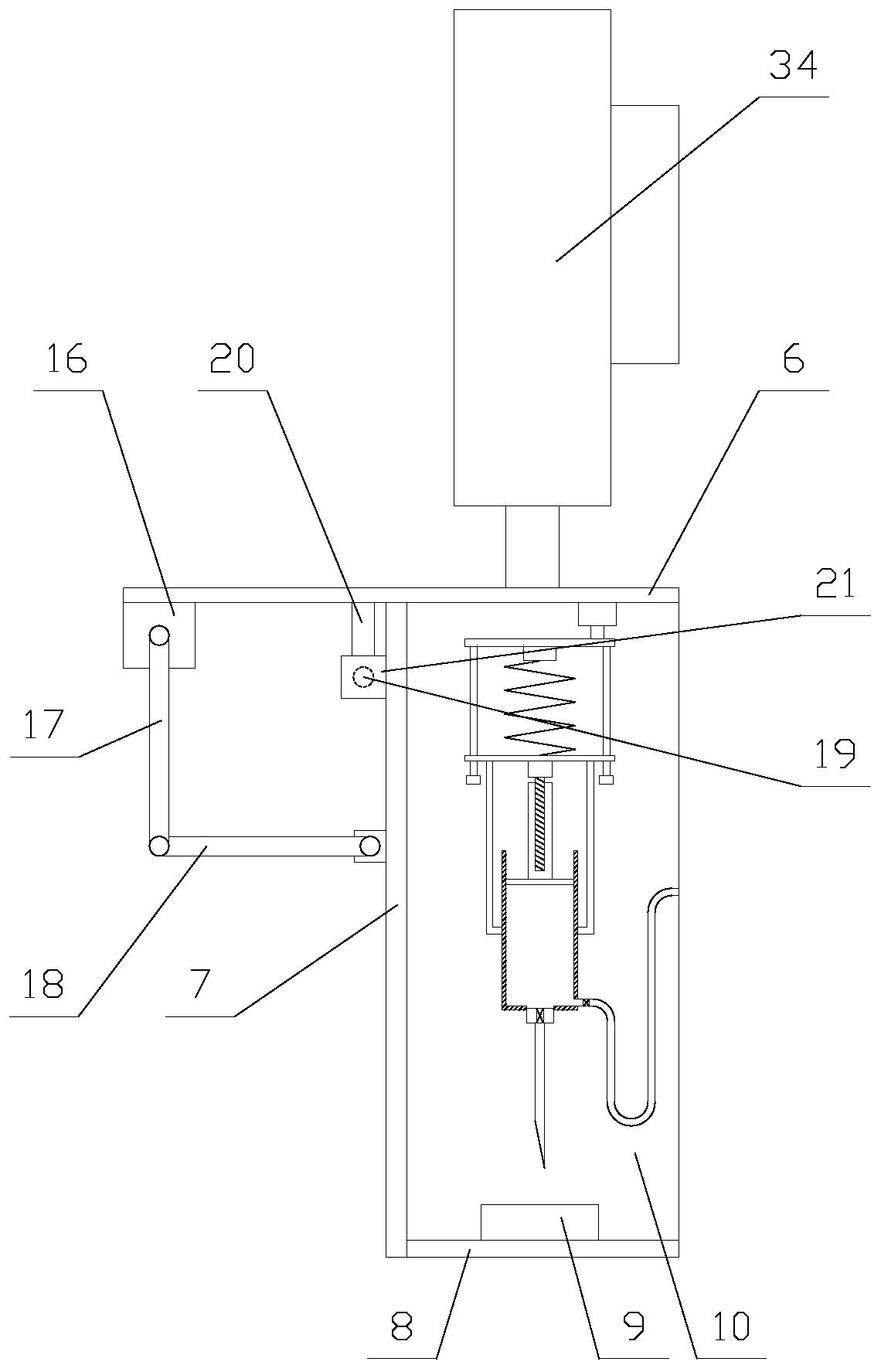 Safe and reliable saline injection machine for preserved meat production