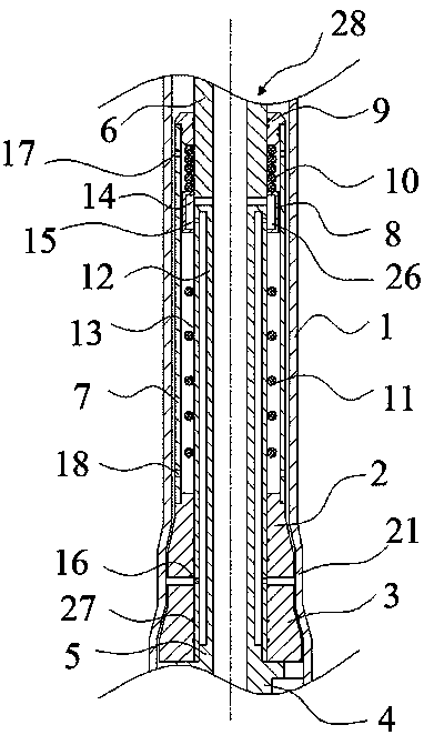 Downhole casing twin-stage cone expansion device and operating method thereof