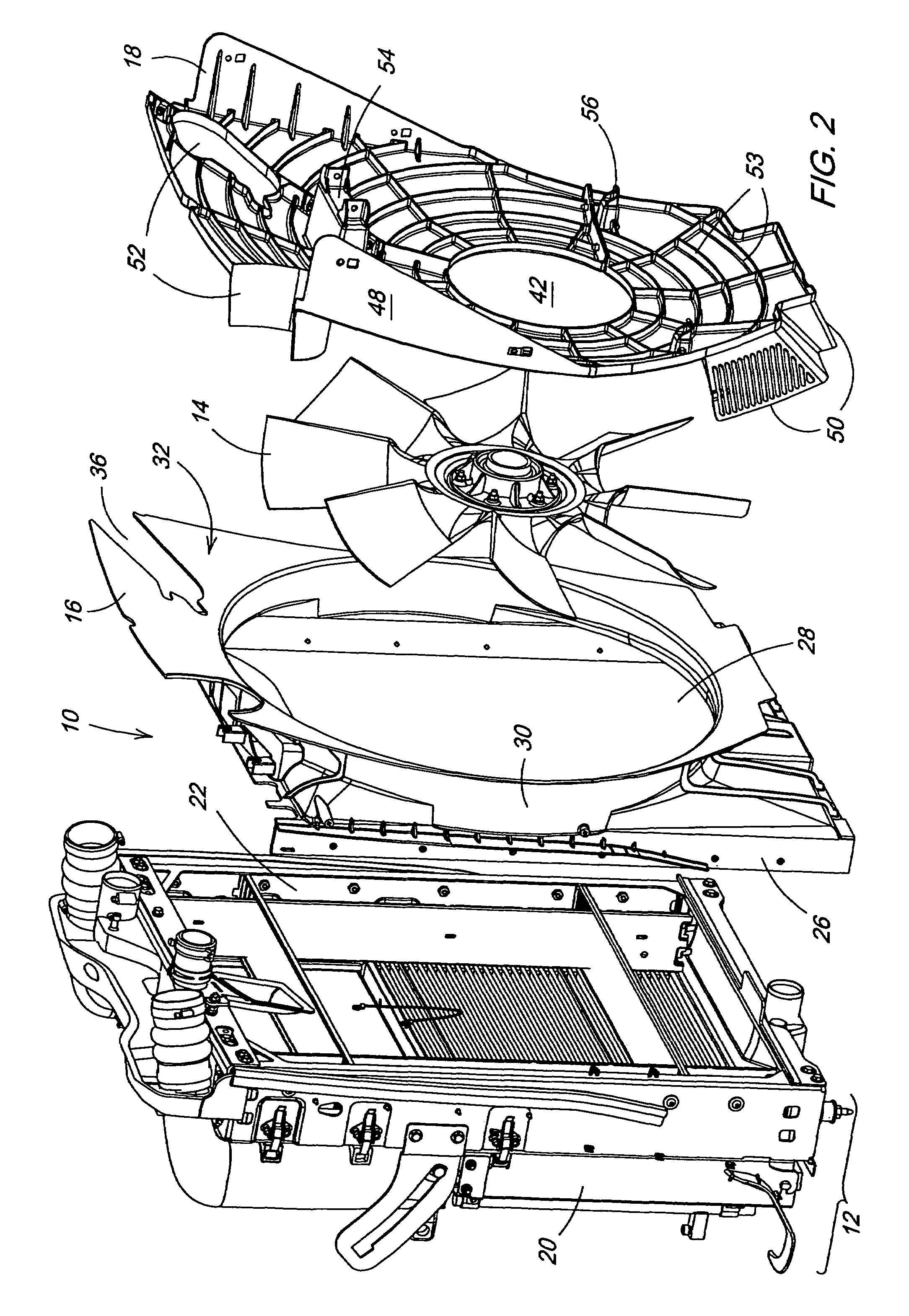 Vehicle cooling package