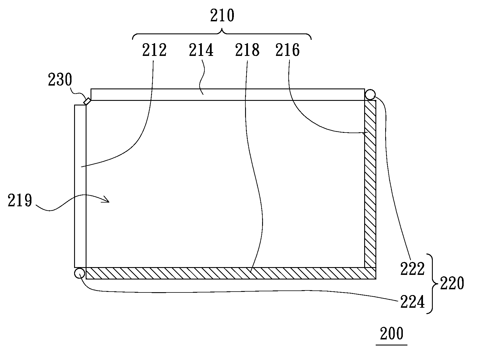 Optical Touch Device and Locating Method thereof, and Linear Light Source Module