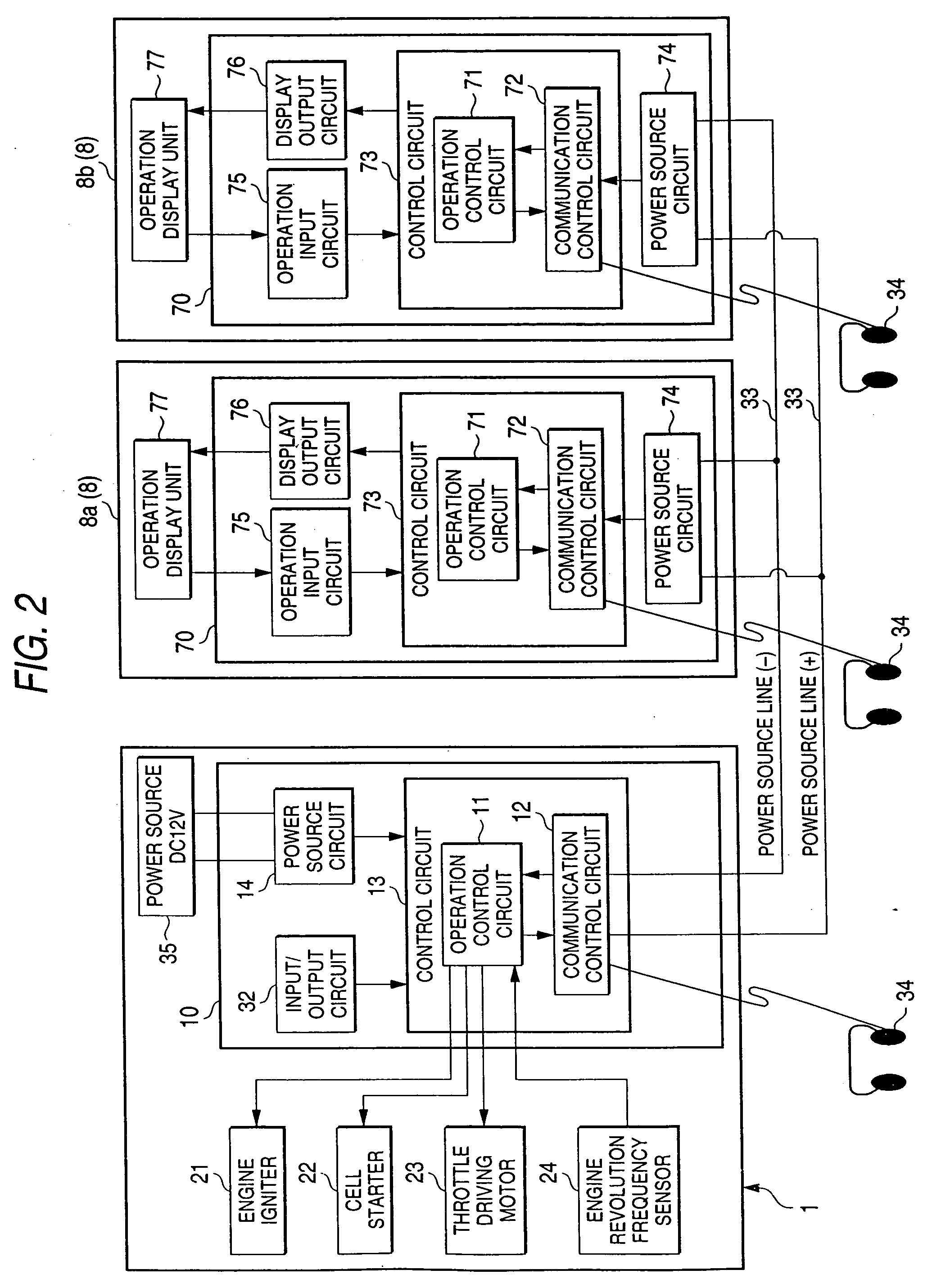 Control apparatus for a fire pump, operation display apparatus for a fire pump and operation mode control apparatus for a fire pump