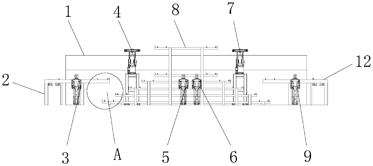 Magnetic shoe sintering electric kiln rotary line extension device and implementation method thereof