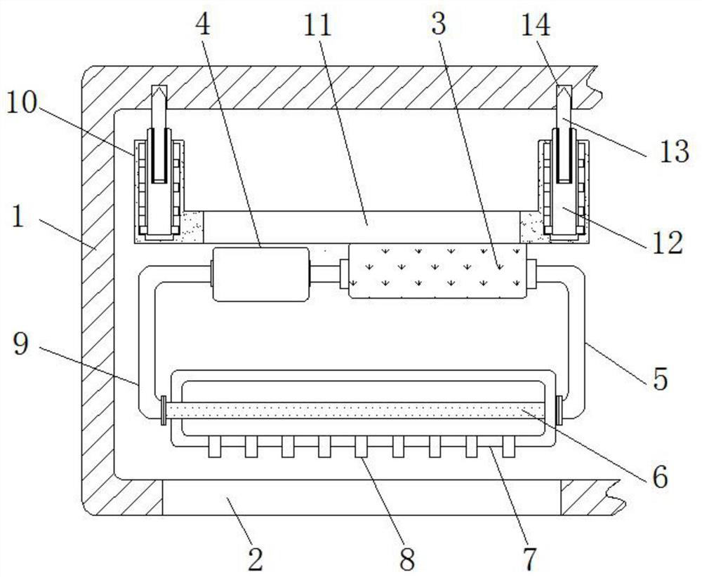 A built-in cooling device based on a loop heat pipe