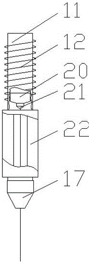 Device applied to melt spinning and used for cooling a plurality of synthesized filaments