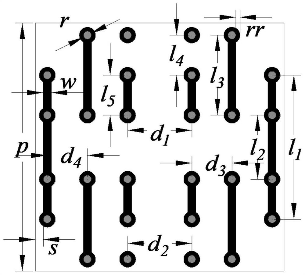 2.5-dimensional broadband miniaturized frequency selection surface based on buckle lock structure