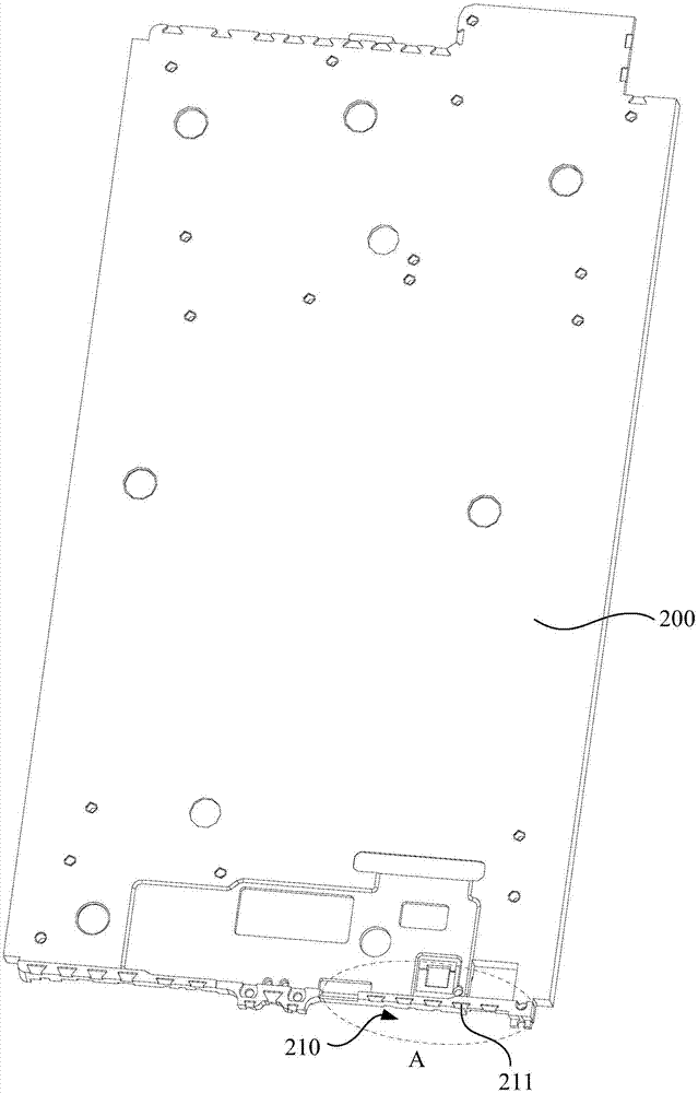 Metal middle frame processing process, metal middle frame and electronic device