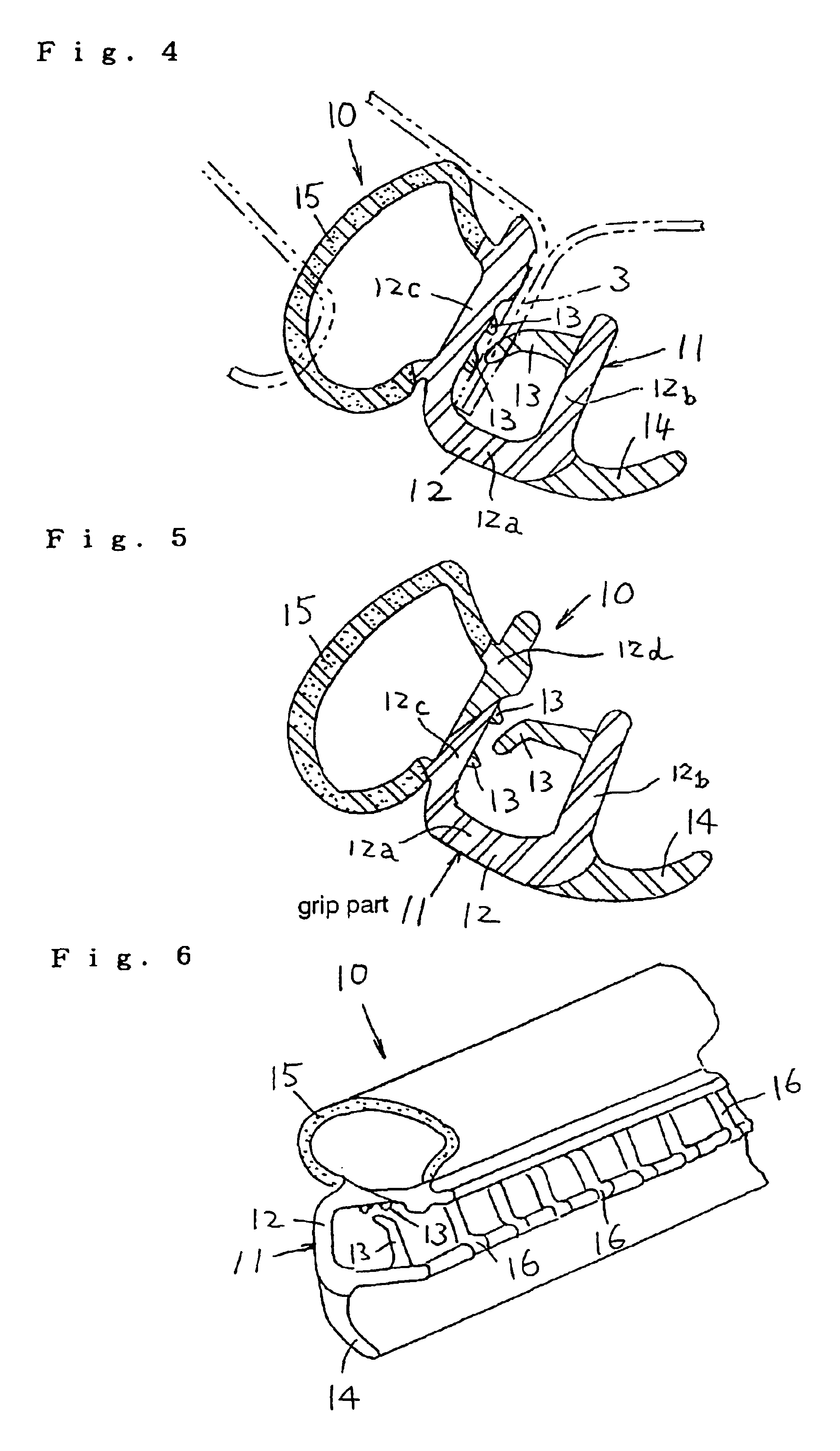 Weather strip for car without metal insert