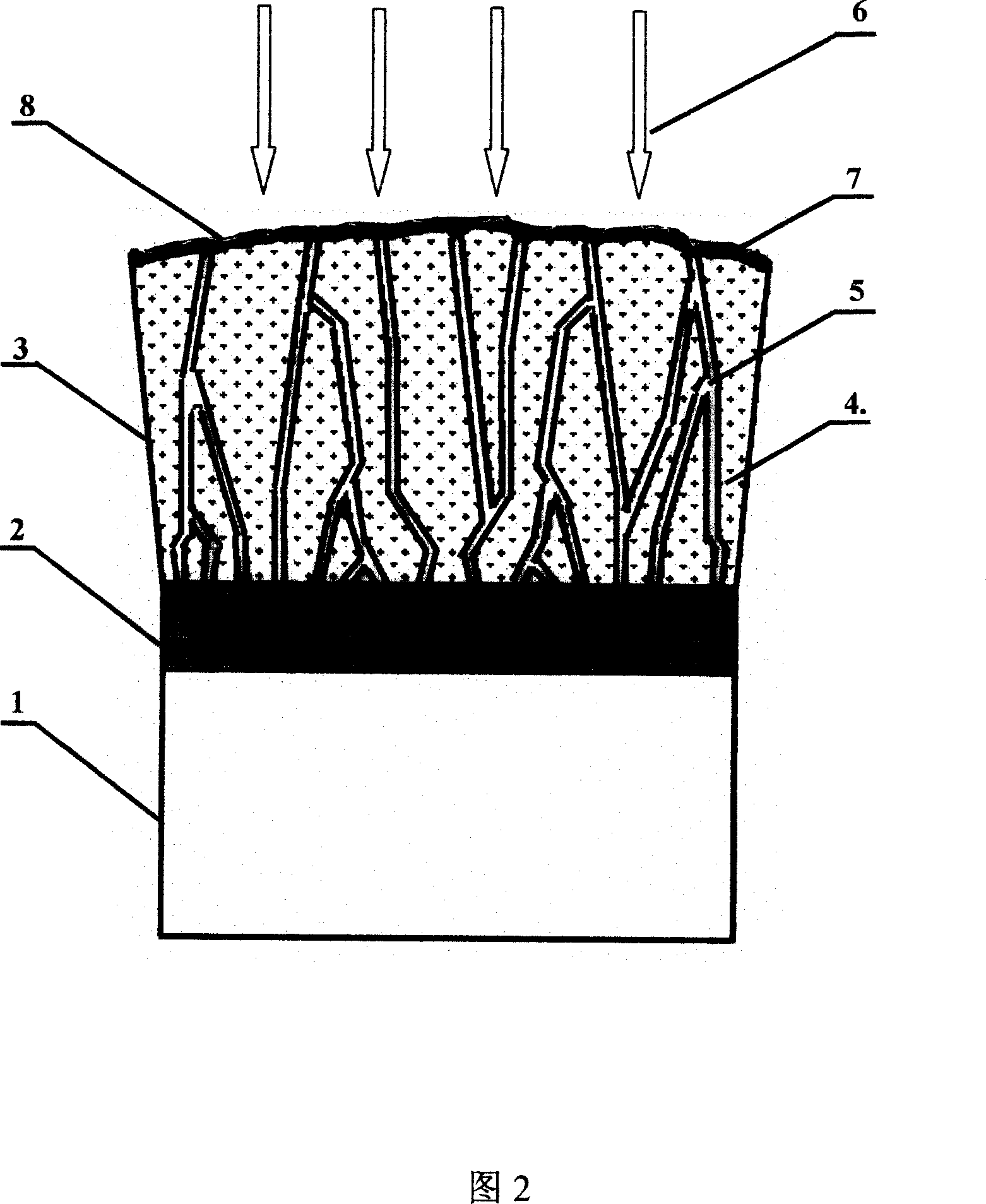 Capping technology for electron beam physical gaseous phase deposition coating using strong flow pulse ionic beam