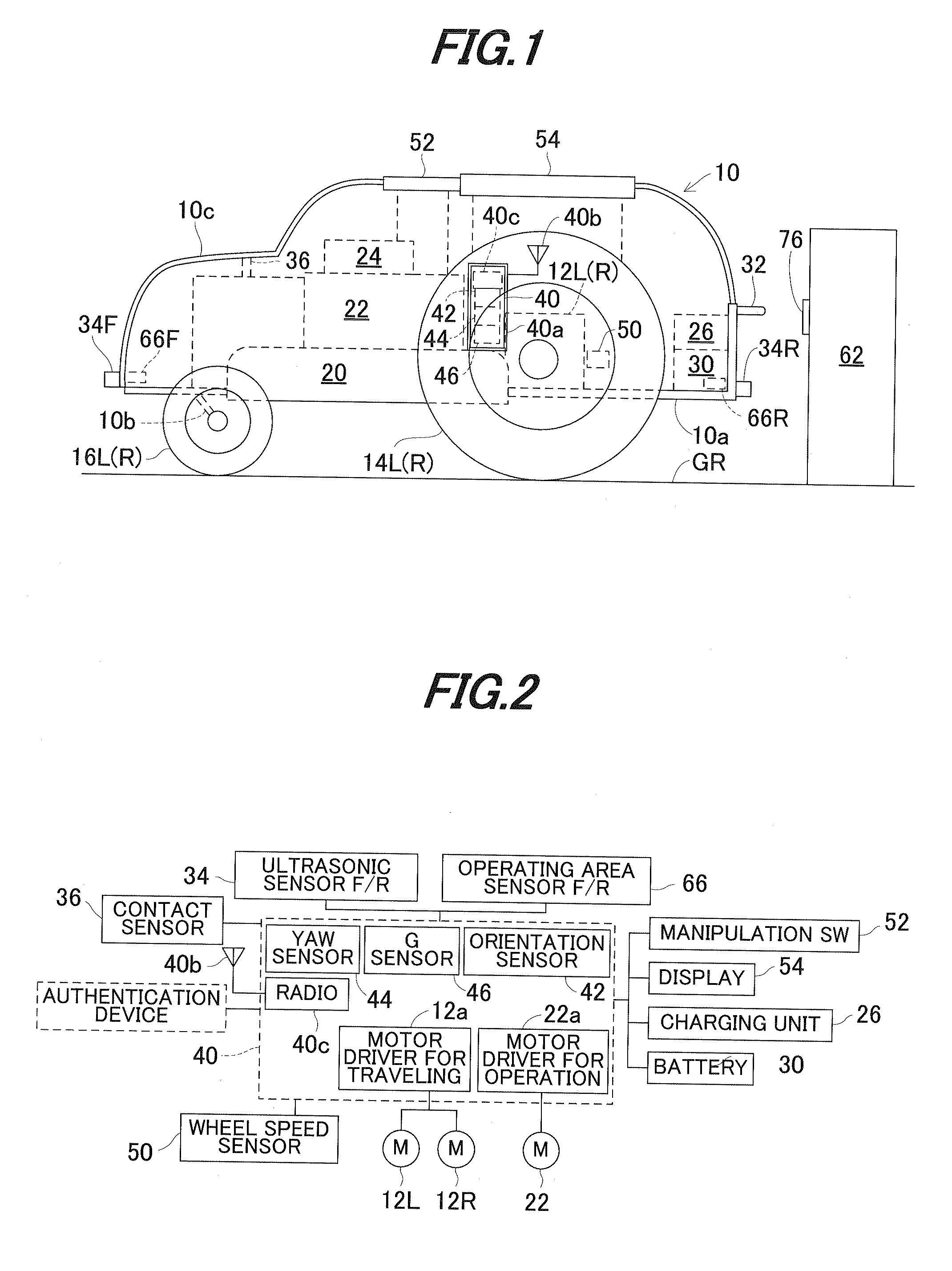 Control apparatus for autonomous operating vehicle