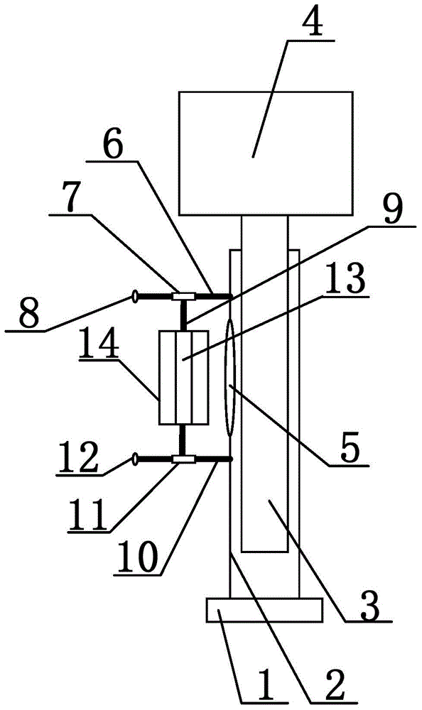 Lifting adjusting device for pressure container