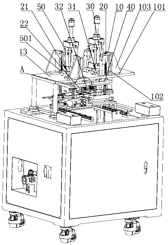 Light guide plate pouring gate cold-cutting machine for cutting step by step and cold-cutting method thereof