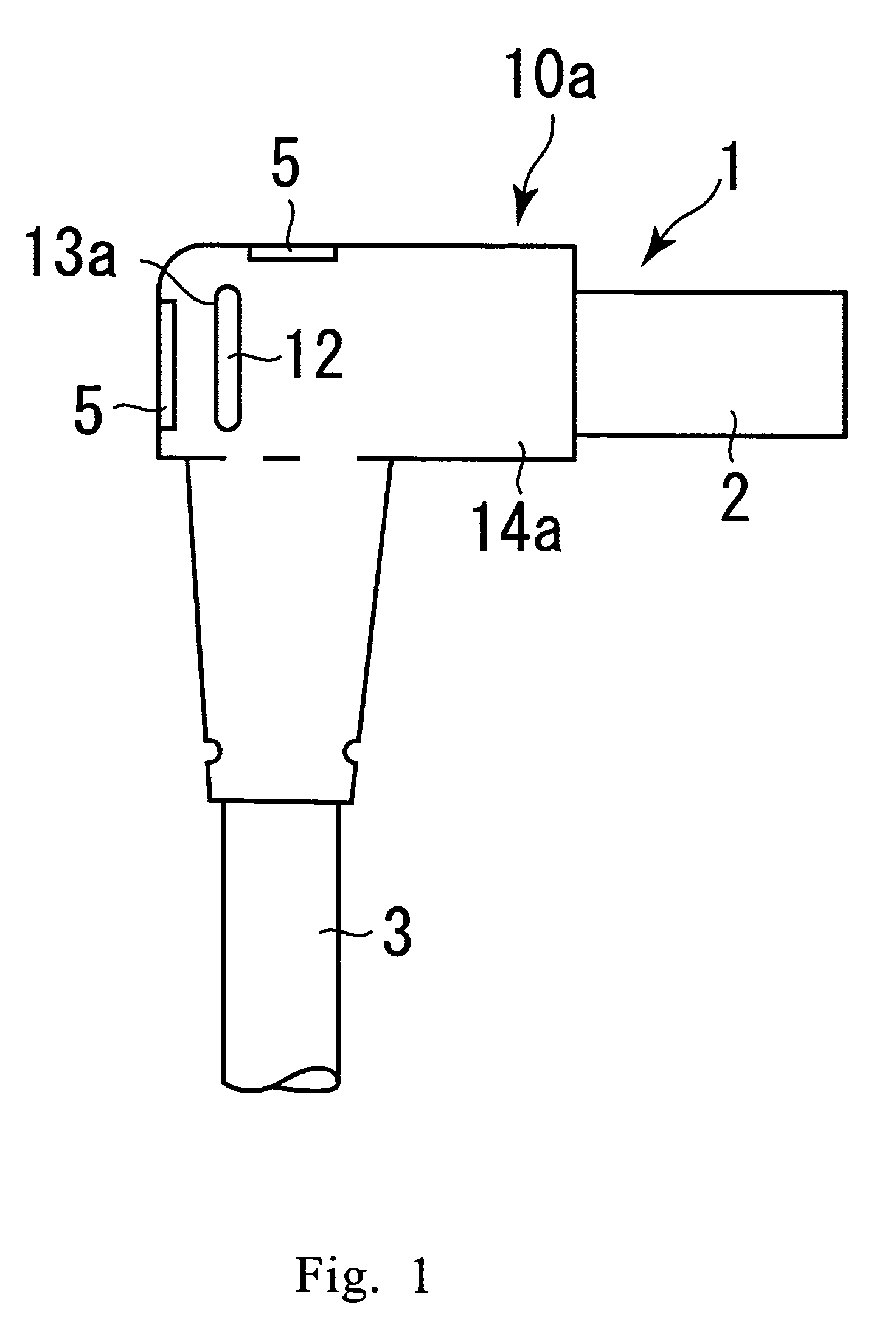 Connector with resin molded portion