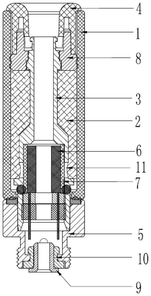 A kind of anti-smoke oil degeneration material and its preparation method and application, atomization device