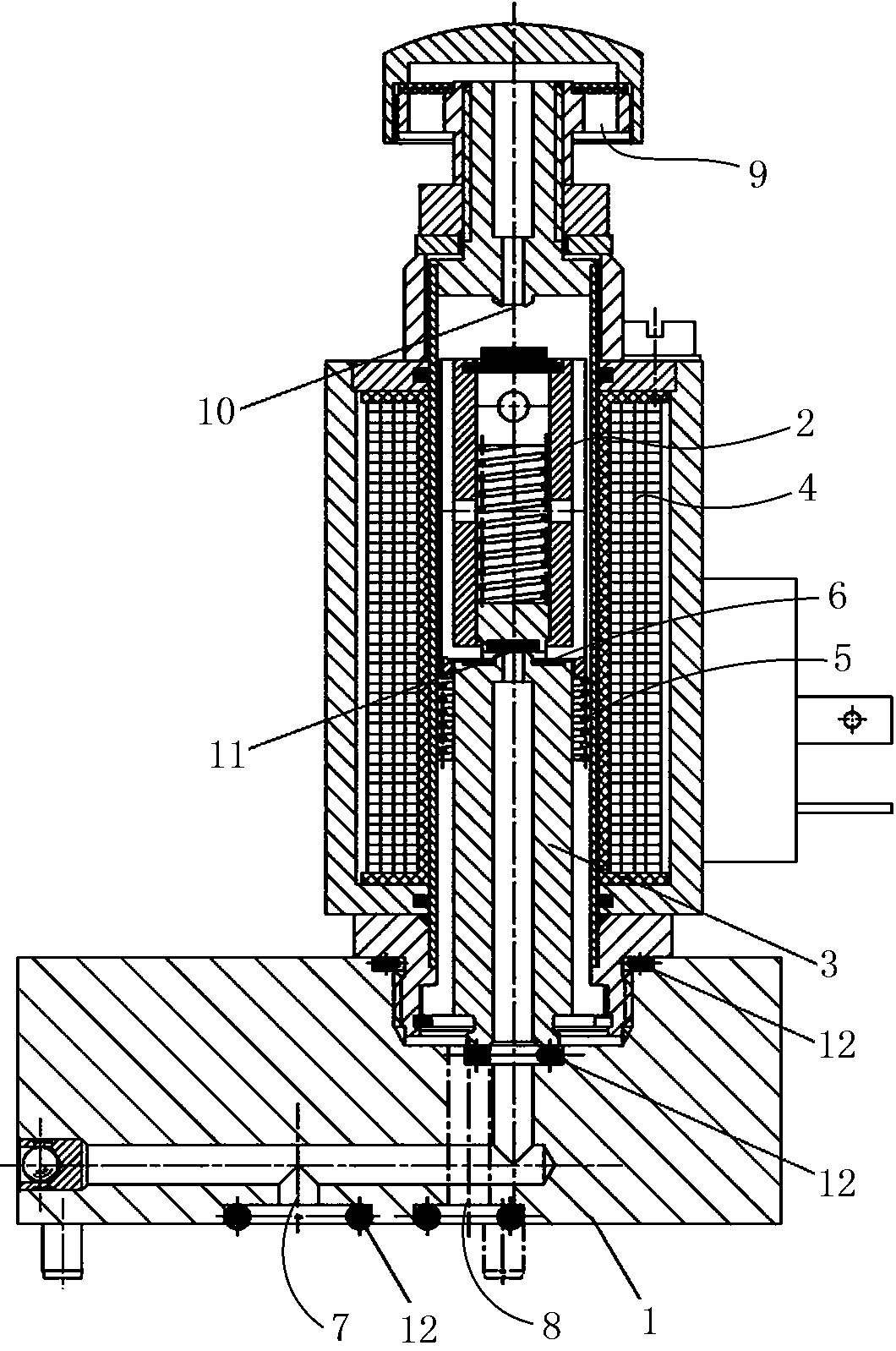 Fast response electromagnetic valve