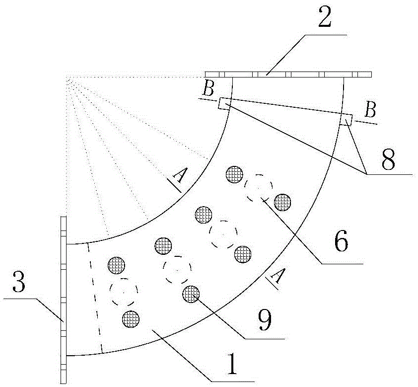 Angle-adjustable fan-shaped lead viscoelastic corner damper